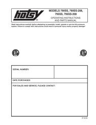 Hotsy 790SS 97-6232 0606 - ETS Company Pressure Washers and .