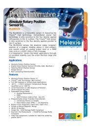 Absolute Rotary Position Sensor IC MLX90324 - Melexis