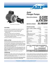 1LX Axial Plunger Pump Data Sheet