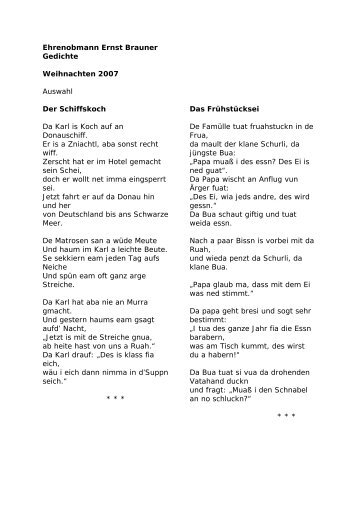 Ehrenobmann Ernst Brauner Gedichte Weihnachten 2007 ... - ETSSC