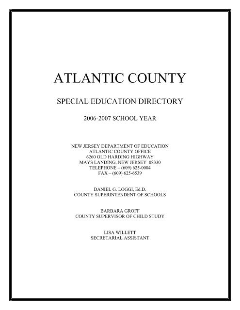 ATLANTIC COUNTY