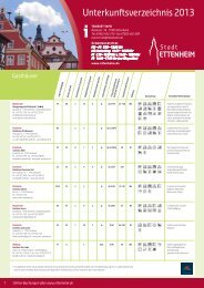 Unterkunftsverzeichnis/Preise 2013