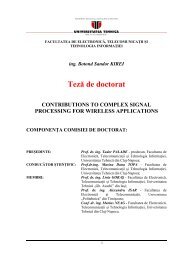 Rezumat teza Botond Sandor Kirei - Universitatea Tehnic?