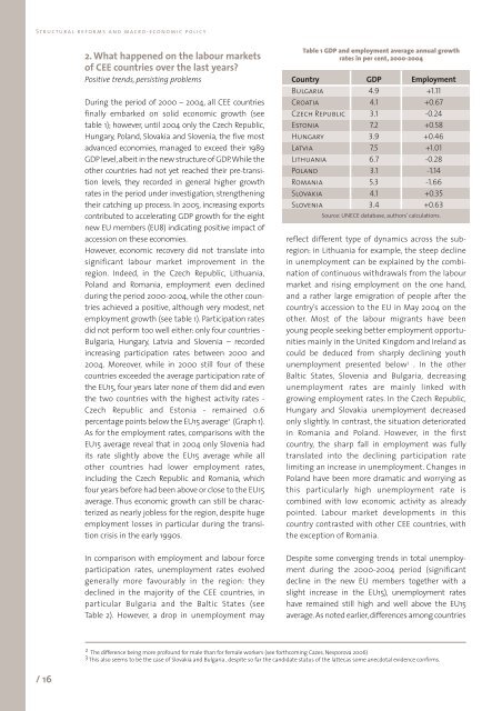 Structural reforms and macro-economic policy - ETUC