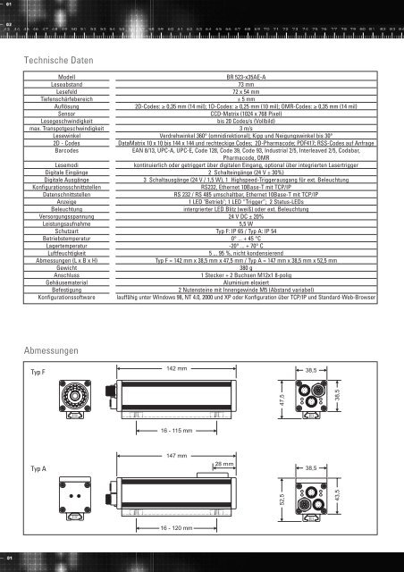 2d-Codeleser BR 523 Datenblatt - Asentics