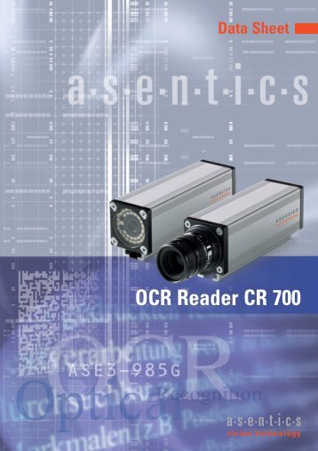 OCR Reader CR 700 - Asentics