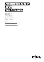 Arbeitsbeziehungen 2030 Vier Szenarien - European Trade Union ...