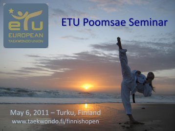 ETU Poomsae Seminar - European Taekwondo Union