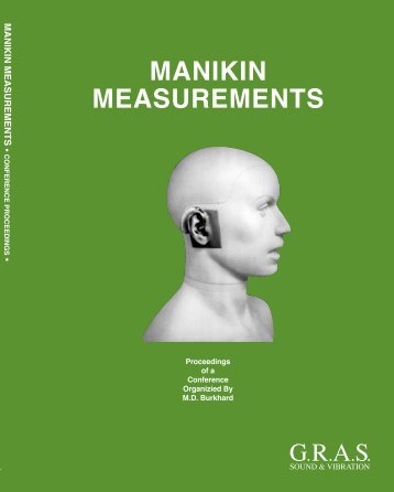 Manikin Measurements (KEMAR) Conf. Proceedings 1976.