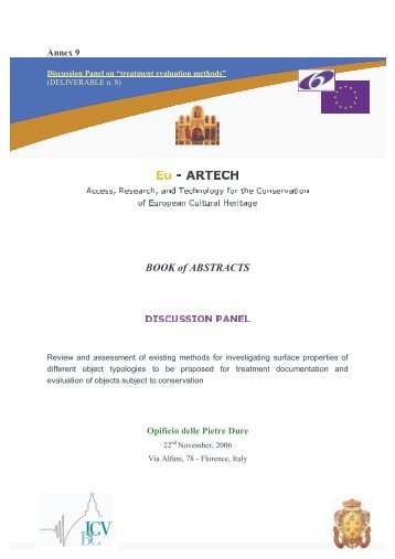 BOOK of ABSTRACTS - Eu-ARTECH