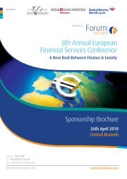 Download the Sponsorship Brochure here - Forum Europe EMS