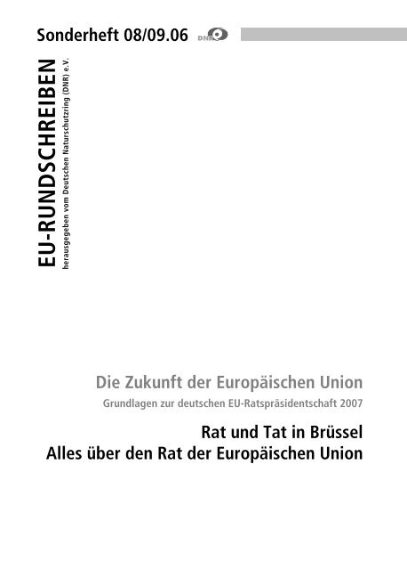 DNR EU-Rundschreiben Sonderteil - EU-Koordination