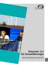 Brüsseler 1x1 für Umweltbewegte - EU-Koordination