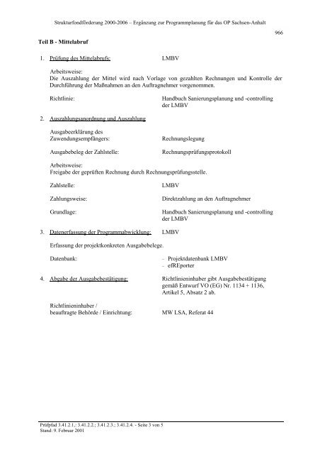 Prüfpfad - EU-Förderung des Naturschutzes 2007 bis 2013