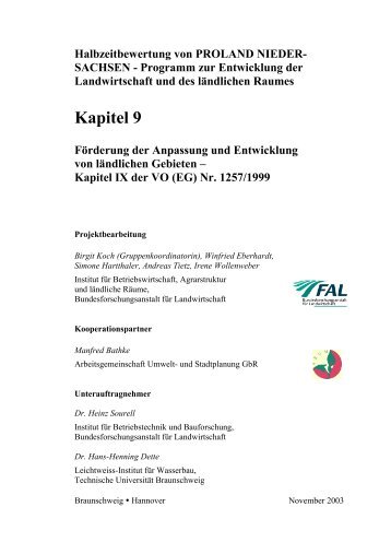 Kapitel 9 - EU-Förderung des Naturschutzes 2007 bis 2013