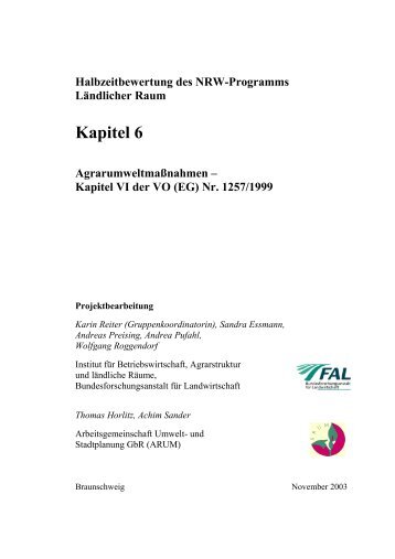 Kapitel 6 - EU-Förderung des Naturschutzes 2007 bis 2013