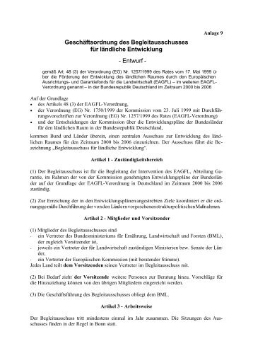 Deckblatt EPLR - EU-Förderung des Naturschutzes 2007 bis 2013