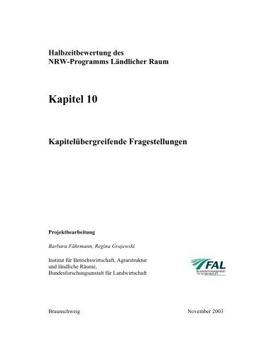 Kapitel 10 - EU-Förderung des Naturschutzes 2007 bis 2013