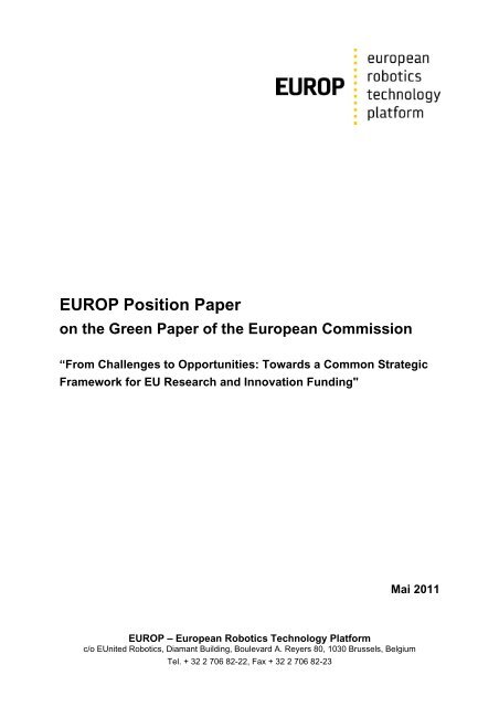 EUROP Position Paper (PDF) - EU-nited