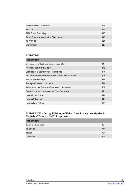 KT report Econimics and Pricing - PORTAL - Promotion of results in ...