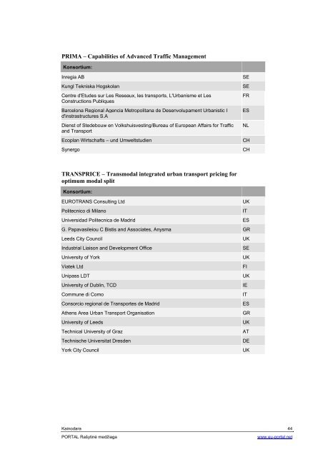 KT report Econimics and Pricing - PORTAL - Promotion of results in ...