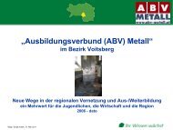 ?Ausbildungsverbund (ABV) Metall? - EU-Regionalmanagement ...