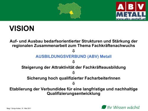 ?Ausbildungsverbund (ABV) Metall? - EU-Regionalmanagement ...