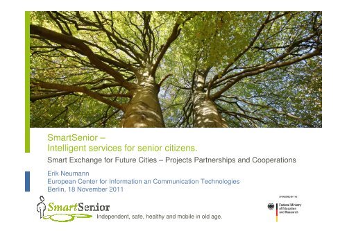 SmartSenior – Intelligent services for senior citizens.