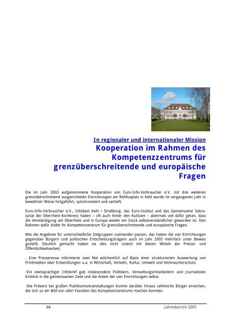 Jahresbericht - Europäisches Verbraucherzentrum Deutschland