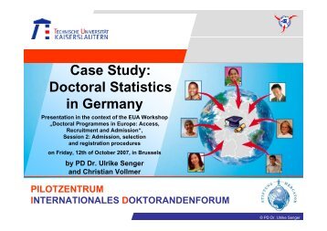 Doctoral Statistics in Germany - European University Association