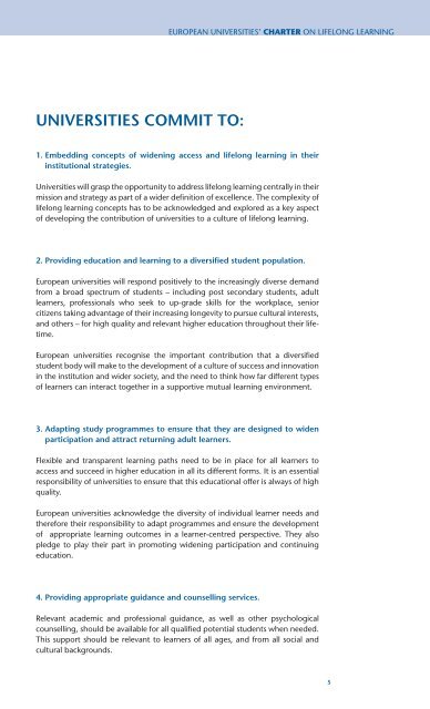 Charter on Lifelong Learning - European University Association