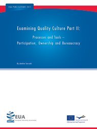Examining Quality Culture Part II: - European University Association