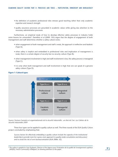 Examining Quality Culture Part II: - European University Association