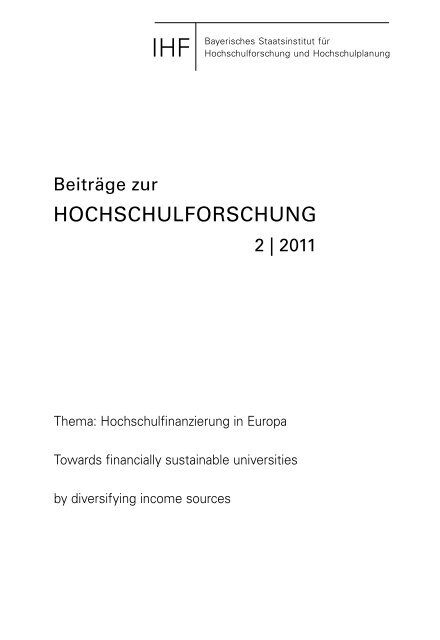 Beiträge zur Hochschulforschung - European University Association