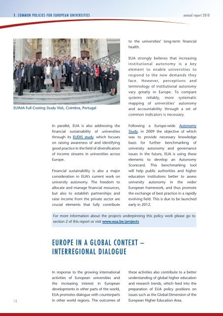 EUA Annual Report 2010 - European University Association