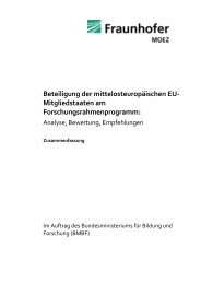 Beteiligung der mittelosteuropäischen EU-Mitgliedstaaten am 7. FRP