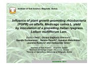 Influence of plant growth promoting rhizobacteria (PGPR ... - Eucarpia