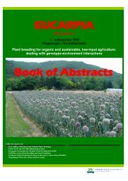 Plant breeding for organic and sustainable, low-input agriculture