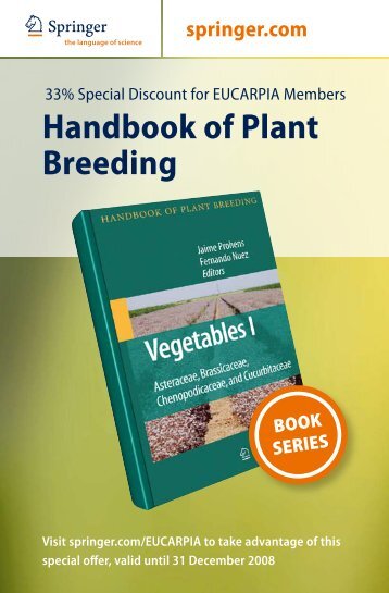 Handbook of Plant Breeding - Eucarpia