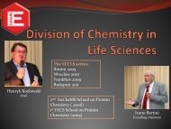Division of Chemistry in Life Sciences - EuCheMS