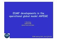 EDMF developments in the operational global model ... - euclipse