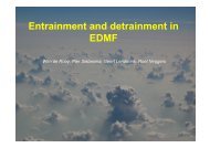 Entrainment and detrainment in EDMF - euclipse