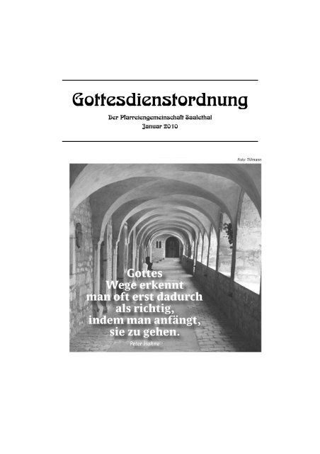 Gottesdienstordnung