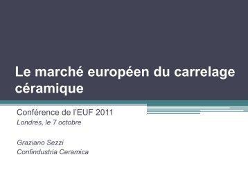 Marché Européen du Carrelage - EUF