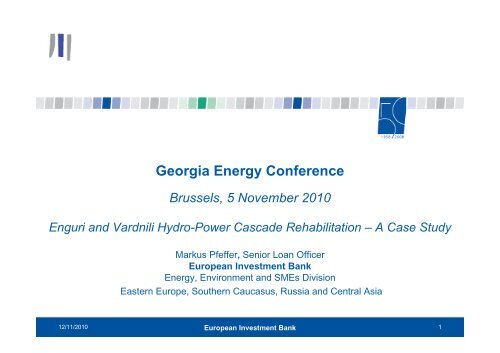 EIB PPT - Georgia Energy Conference 5 November 2010 - EUGBC