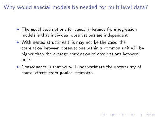 Day 1: Introduction to multi-level data problems