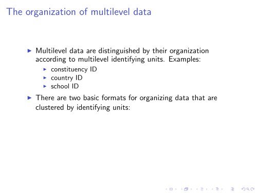 Day 1: Introduction to multi-level data problems