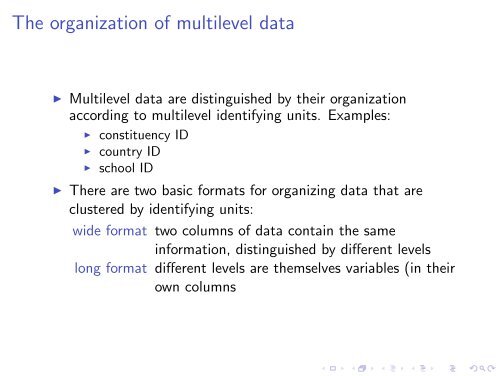 Day 1: Introduction to multi-level data problems