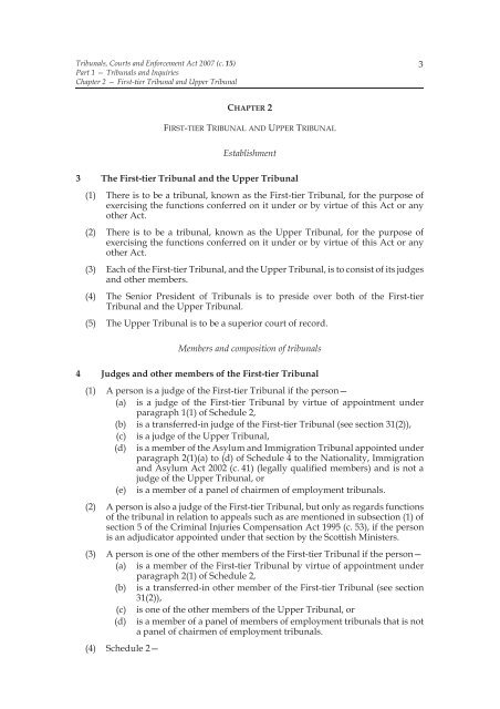 Tribunals, Courts and Enforcement Act 2007 - Legislation.gov.uk