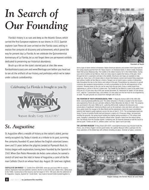 view the current issue in Adobe PDF version - Eujacksonville.com